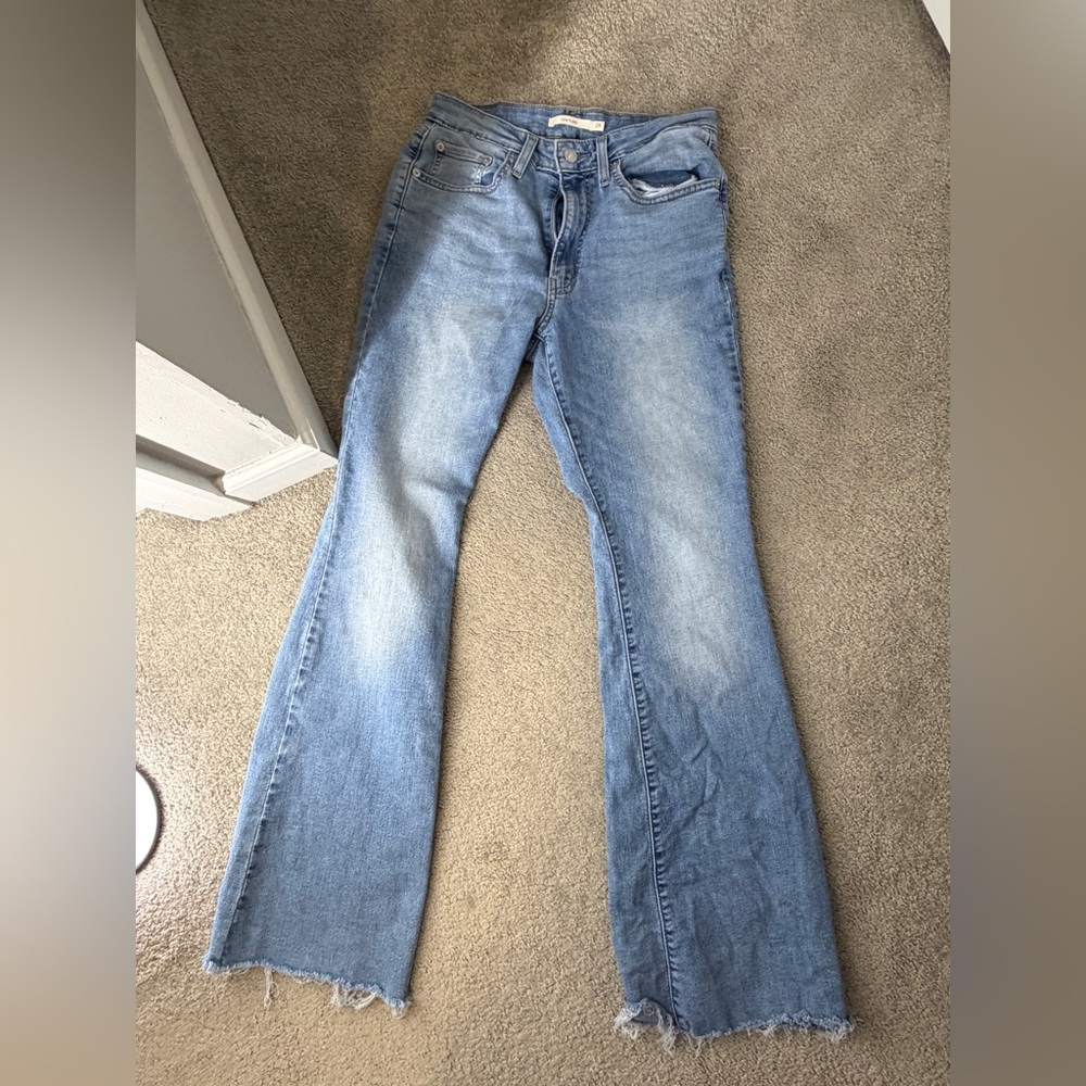 Levi's Light Blue Flared Jeans